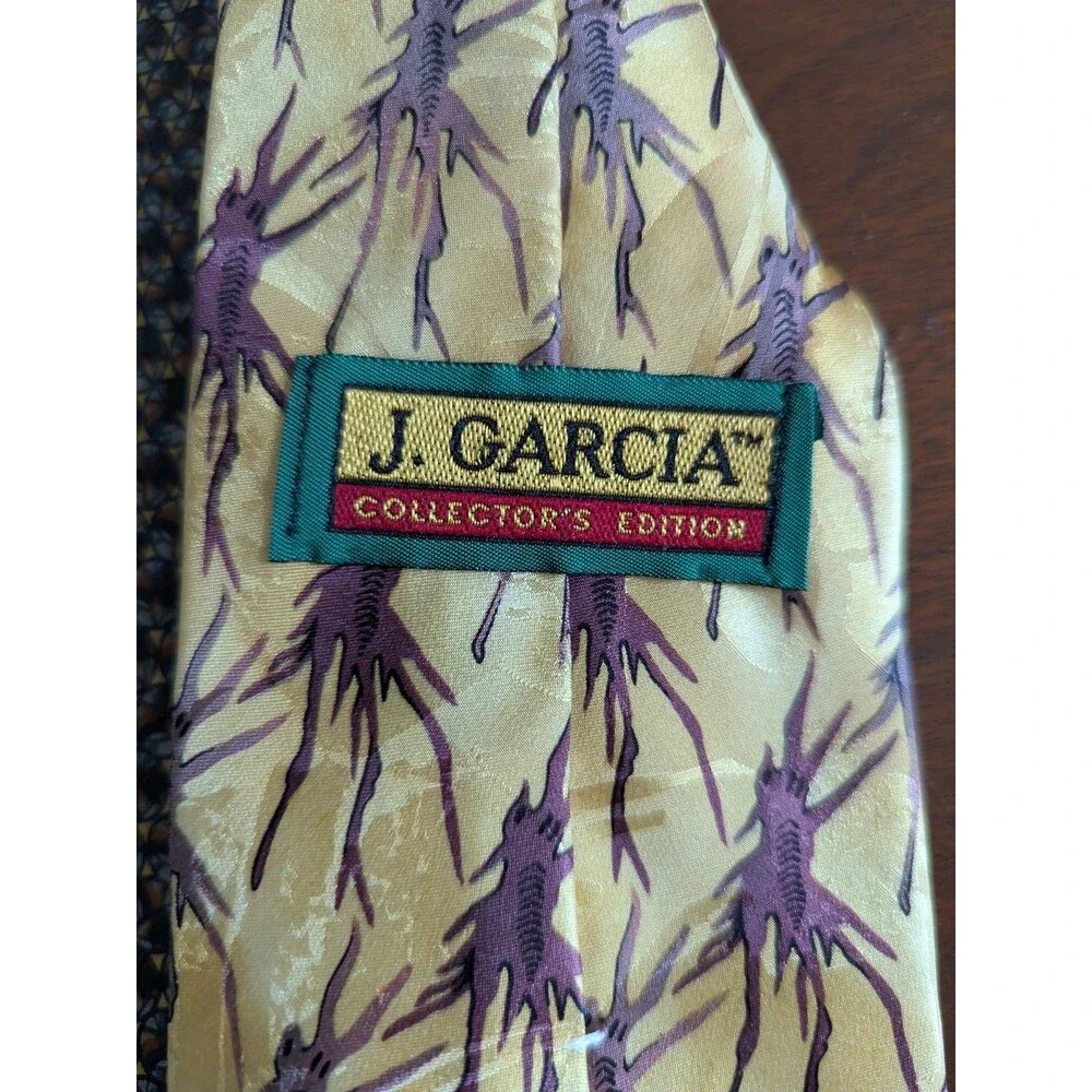 Lot of 4 Jerry Garcia Silk Ties 90s Vtg Stonehenge Paris Rain Landscape with Eye